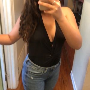 black bodysuit